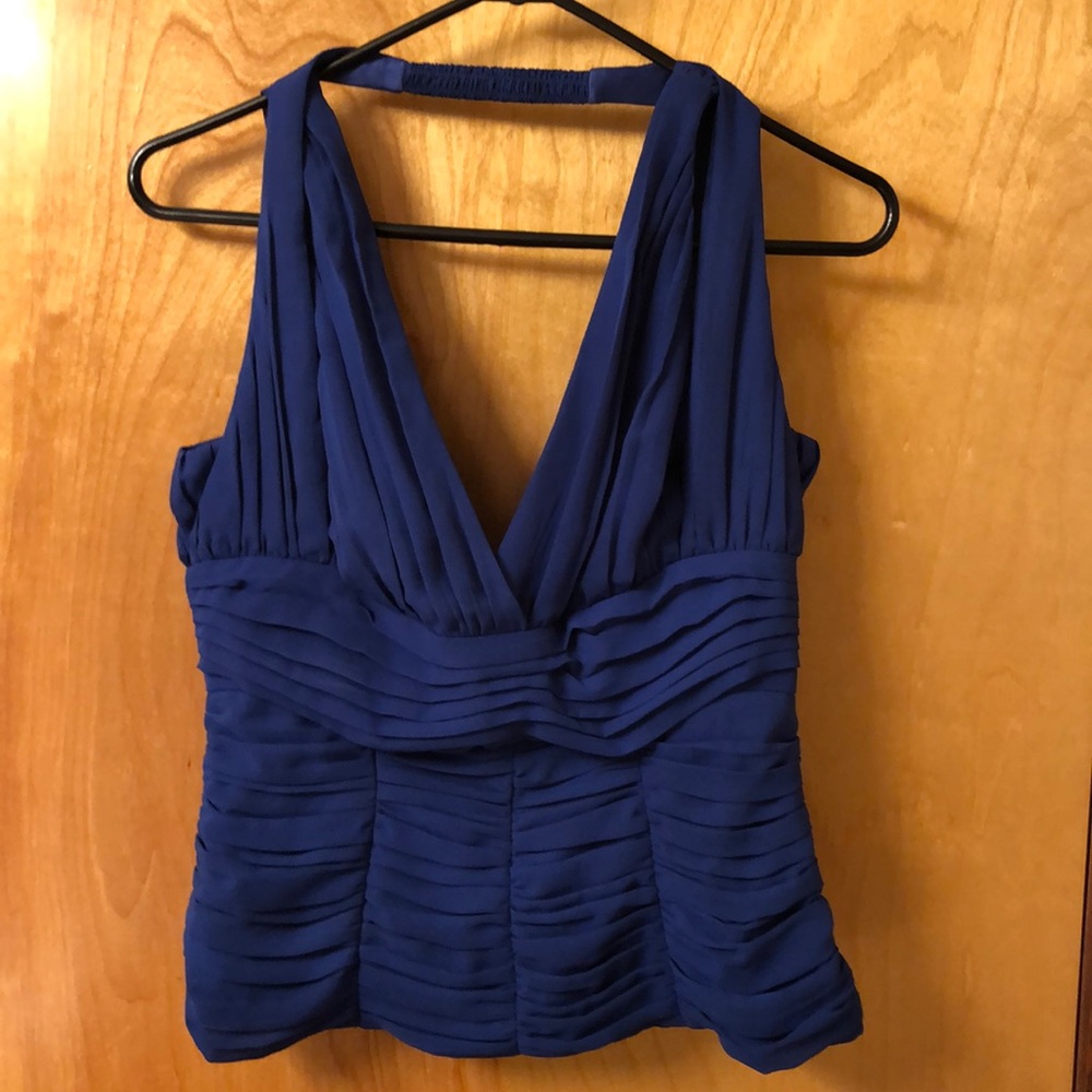 Bebe plunging v neck top